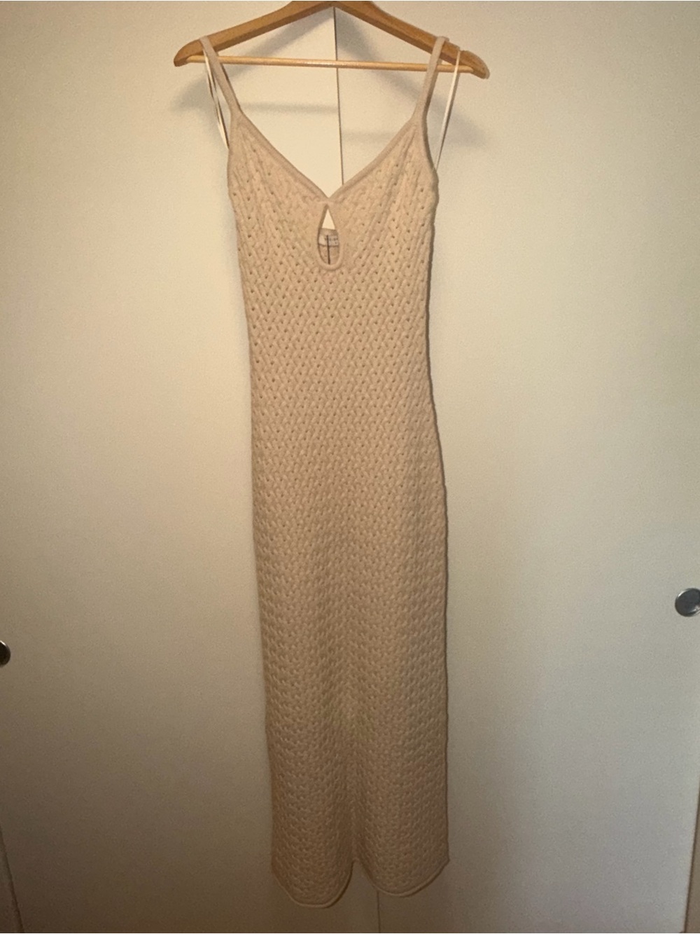 bec + bridge Effie Cream Knit Maxi Dress